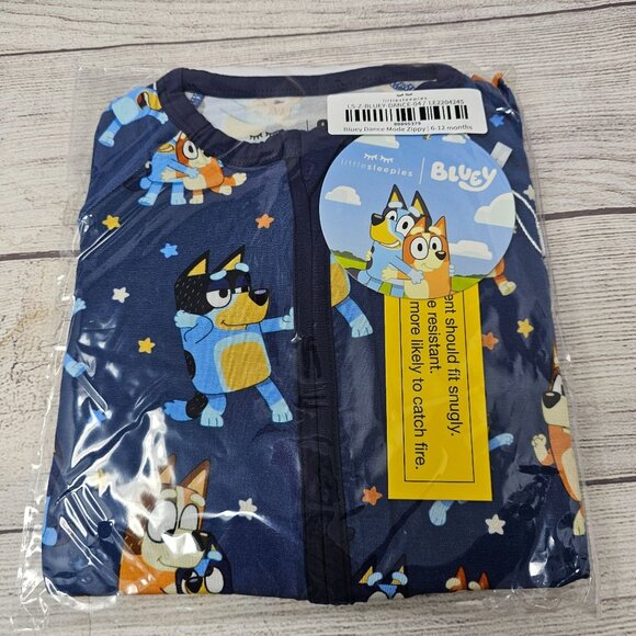 NEW!! Little Sleepies Bluey Dance Mode Zippy Size 6-12 months - Picture 1 of 3